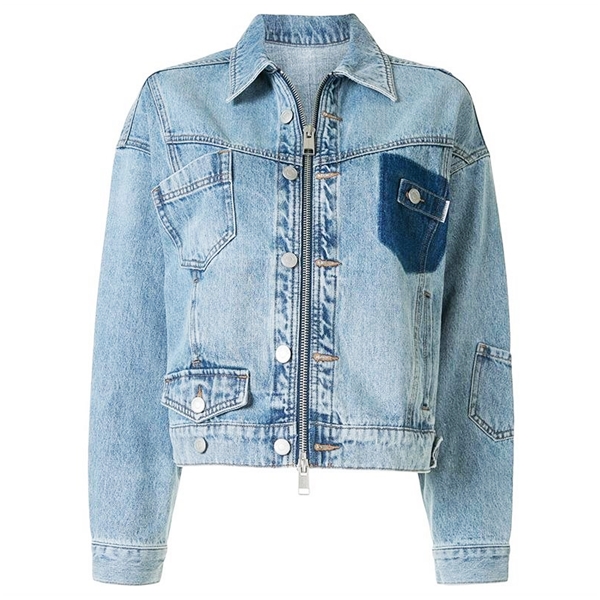 jean jacket with zipping